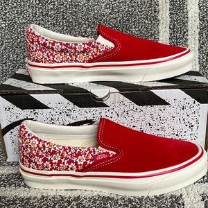 Vans Og Classic Slip-On Micro Daisy Racing Red WMNS